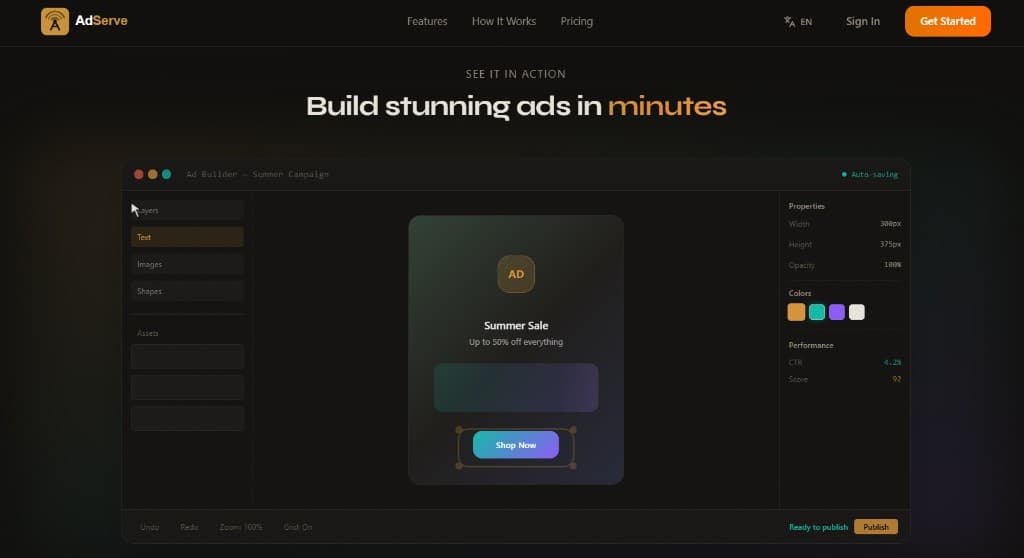 Ad Platform screenshot